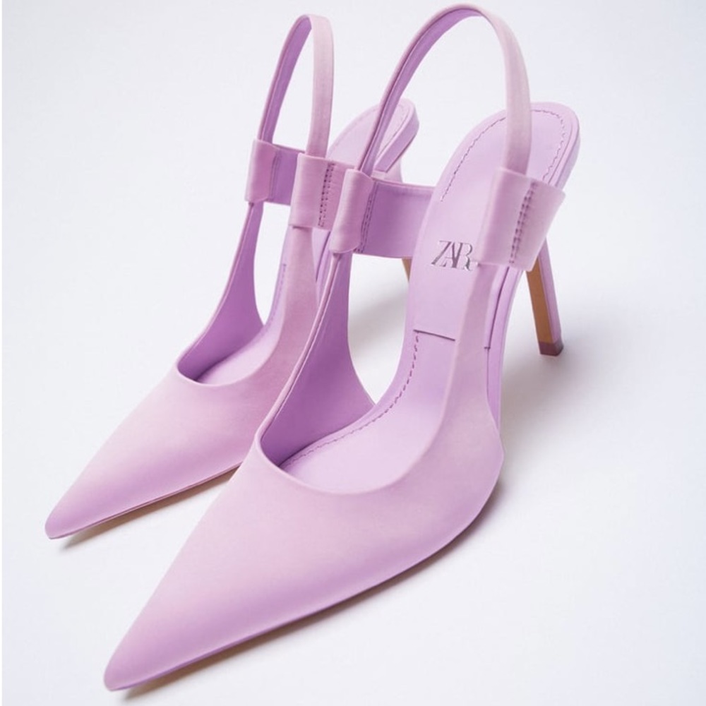 Zara Purple Slingback Heel